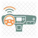Adaptive Cruise Control Car Acc Icon