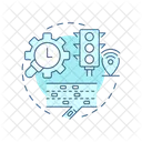 Verkehrsmanagement Konzept Symbol