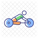 Adaptives Straßenradfahren  Symbol