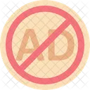 Adblock Werbung Verboten Werbung Eingeschrankt Symbol