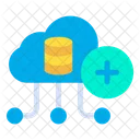 Add Database Add Database On Cloud Add Data Icon