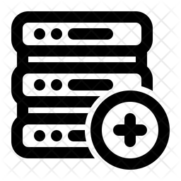 Add Database Icon - Download in Line Style