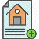 Add Document House Document Correspondence Icon