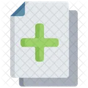 Add Document Plus Note Icon