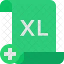 Add Excel Excel File Add Icon