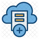 Add File Cloud Document Data Storage Icon
