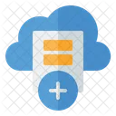 Add File Cloud Document Data Storage Icon
