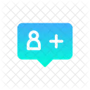 Add Friend Create Account Enroll Icon