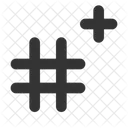 Add Hashtag  Icon