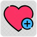 Valentine Day Add Heart Icon