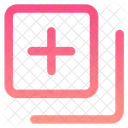 Interface Edit Layer Add Layer Add Design Plus Layers Square Box Icon