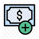Cash Dollar Add Icon