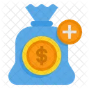 Add Money Bag Bank Financial Icon