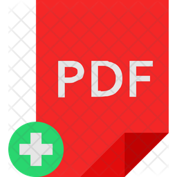 Add Pdf Icon - Download in Flat Style