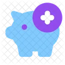 Add piggy bank  Icon