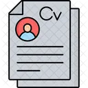 Add Resume Add Cv Add Portfolio Icon