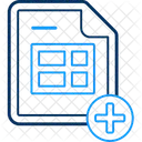 Add Sheet Excel File Icon
