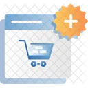 Add Shopping Website  Icon