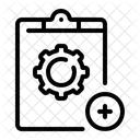 Add Task Files And Folders Clipboard Icon