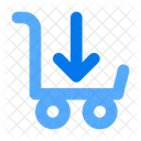 Cart Down Shopping Ecommerce Icon