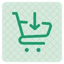 Add To Cart Shopping Cart Arrow Down Icon
