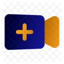 Add Video Call Conference Recording Icon
