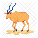 Addax Antelope Desert Antelope Desert Animal Icon