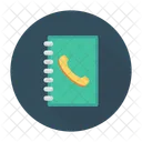 Address Book Phone Bor Icon