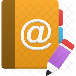 Addressbook edit  Icon