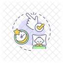 Parenting Children Adequate Sleep In Kids Health Icon