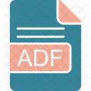 Adf Arquivo Formato Ícone