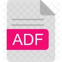 Adf Arquivo Formato Ícone