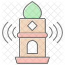 Adhan Call To Prayer Lineal Color Icon Icon