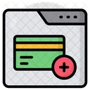 Adicionar Cartao ATM Adicionar Cartao De Credito Novo Cartao ATM Ícone