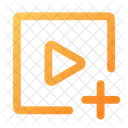 Adicionar vídeo de mídia  Ícone