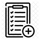Adicionar Tarefas Arquivos Lista De Verificacao Ícone