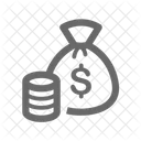 Rico Bolsa De Dinero Dinero Icono