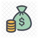 Rico Bolsa De Dinero Dinero Icono