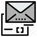 Correo adjunto  Icono