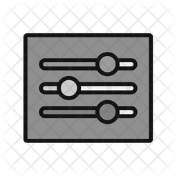 Adjust Icon - Download in Colored Outline Style