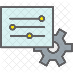 Adjust Icon - Download in Colored Outline Style