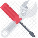 Adjustable Wrench Screwdriver Icon