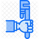 Adjustable Wrench Hand Icon