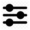 Adjustments Horizontal  Icon