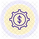 Icono De Contorno Negro De Administracion De Dinero Icono