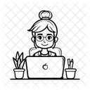 Administrative Assistant Customer Service Data Entry Icon