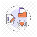 Administrative volunteering  Icon