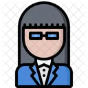 Administrator Suit Woman Icon