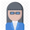 Administrator Suit Woman Icon