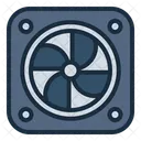 Ventilador Refrigeracion Enfriador De Aire Icono